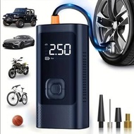 全城熱賣 - 德國工藝-迷你便攜【電動打氣泵】帶LED電筒照明︱帶移動電源功能︱汽車︱輪胎︱足球 籃球︱氣球吹氣︱充氣棒︱打氣機︱電動充氣泵︱小米充氣泵替代︱電動打氣筒︱單車泵 汽車泵︱自駕遊︱騎行必