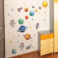 OLLstore C151A ASTRONAUT IN SPACE Removable PVC Wall Sticker Home Decor