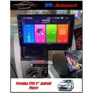 (6GB 4GB 2GB 1GB RAM 128GB 64GB T3L DSP 4G SIM IPS 2.5D) PERODUA VIVA 9'' OEM Android Player