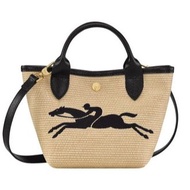 New France Original Longchamp womens bags Straw &amp; Bamboo woven bag handbag Mini bag Fashion bag