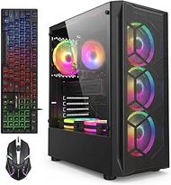 STGAubron Gaming PC Computer Desktop, Intel Core i7 up to 3.9GHz, Radeon RX 580 8G Video Card, 16GB 
