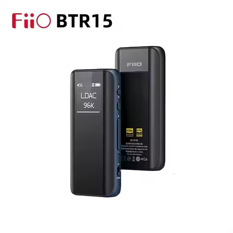 FiiO BTR15 Bluetooth DAC Headphone Amplifier ES9219MQ*2 XU316 MQA 384kHz/32bit DSD256 3.5MM 4.4MM Ba