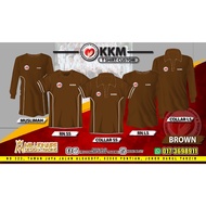 |TSHIRT KKM DARK BROWN  |Baju KEMENTERIAN KESIHATAN|MUSLIMAH|COLLER| Lelaki & Wanita|KKM Work Wear |