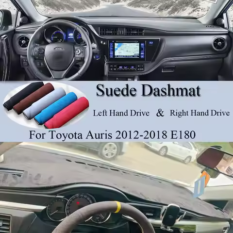 For Toyota Auris 2012-2018 E180 Scion iM Corolla Suede Leather Dashmat Dash Mat Cover Dashboard Pad 
