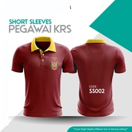 [READY STOCK ] TSHIRT PEGAWAI KRS FABRIK JERSEY COLLAR GRIP SUBLIMATION