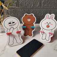 Line Friends Bear Big Bunny Mirror Phone Holder Tablet Lazy Bracket Makeup Mantou Man