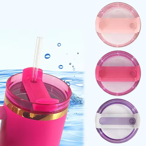 40oz Tumbler Lid for Stanley, Spill Proof Splash Resistant Tumbler Covers, Replacement Cover for Sta