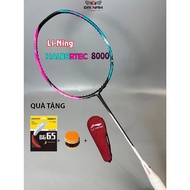 Lining Halbertec 8000 F1 Racket, Full Carbon 4U, Free Handle and Bag