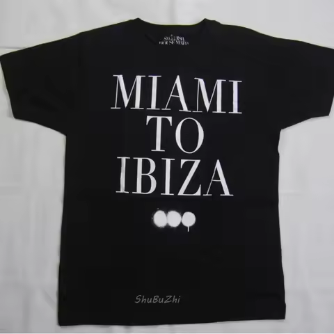 SWEDISH HOUSE MAFIA TO IBIZA BLACK T SHIRT NEW OFFICIAL UNTIL NOW EDM sbz3370