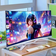 2026 บางเฉียบ 27 นิ้วโค้งทั้งหมดในพีซีเดียว Intel Core i7 7700 16GB RAM คอมพิวเตอร์บ้านสำนักงานออกแบ