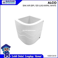 Bak Air Mandi Sudut Alco Luxury Fiber Glass 120 Liter 120 Ltr White
