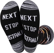 Australia Trip Gift Next Stop Australia Socks Funny Traveler Gift Australia Vacation Gift Australia 