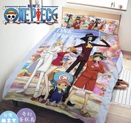 日本授權 台灣精製 One piece 海賊王 路飛 魯夫 喬巴 床笠 枕套 被套 床單 枕頭套 被單 兩用被 涼被