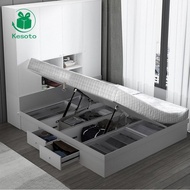 Kesoto 2Pcs Bed Lift Mechanism Iron Versatile Lift up Storage Bed Hinges Hydraulic Gas Spring Bed St