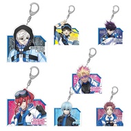 Blue Lock Anime Acrylic Mica keychain transparent decoration bookbag ver Cyberpunk Nagi Rin Bachira 
