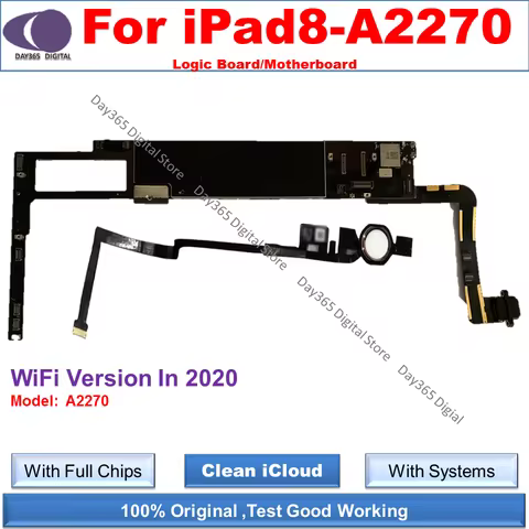 iCloud free Unlocked Motherboard for iPad 8 Logic Board for A2270 WiFi Cellualr VersioIn IN 2020 Wit