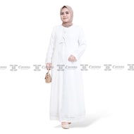 HITAM PUTIH Comera Dress Teenager White Robe 464 Lace Abaya Black Turkey Women Luxury Elegant Latest Party