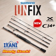 SHIMANO UNFIX 5PCS TRAVEL FISHING ROD 2024 SPINNING/ BAITCASTING JORAN PANCING BC mobile game