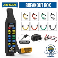 【Standard Version】AUTOOL OBD Breakout Box Compatible With OBD2 Scanner / Multimeter Car Diagnostic P