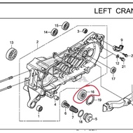 ⊙ ♚ ✧ Honda original beat Fi v1 v2 left crankcase 91202-k44-v01 per pc