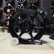 [4PCS] New Sport Rim 15inch ADVAN RG-4 15X7JJ ET38 8H100/114.3 GLASS BLACK