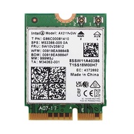 Intel AX211, M.2 wifi card, Wi-Fi 6E, 5374M, with bluetooth 5.3, triple band 2.4G, 5.8G and 6G. Desk