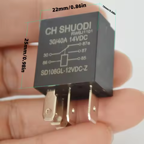 Relay DC12V 40A Rated Current SPDT 4 or 5 Pins Car Automotive Alarm Relay 40 Amp for Vehicle
