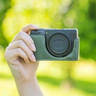 Full body prec fit litchi grain PU leather digital camera case box cover for Ricoh GR3 gr3x griii ba
