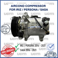 AIRCOND COMPRESSOR FOR SAGA / IRIZ / PERSONA [100% GENUINE PART UCM]