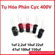 Package Of 5 Polarized Capacitors 400V, 1uf, 2.2Uf, 10uf, 22uf, 47uf, 100uf, 150uf