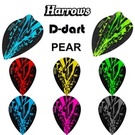 Harrows Dart Flights - PEAR  Shape  Rapide X  100 Micron Darts Flight 3pcs/pack (SAYAP ARROW)