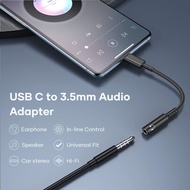 USB Type-C Plug adaptor,DAC Chip Headphone Adapter (USB C to 3.5mm Audio DC jack)Compatible with Sam