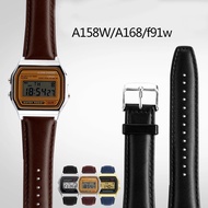 Vintage Cowhide Leather Watch Band For Casio AE1200 A158W/A168/f91w/AE-1200WHD/A158/A159/A169 Series