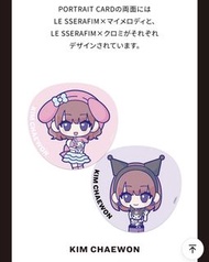 Le sserafim LE SSERAFIM KIM CHAEWON Portrait Card & Deco Sticker Set