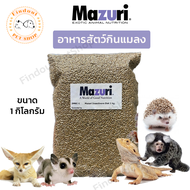 Mazuri อาหารสัตว์กินแมลง 5M6C Insectivore Diet มาซูริเม่นแคระ ชูก้าไกรเดอร์ เบี๊ยดดราก้อน ลิงมาโมเสท