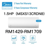 Midea 1.5hp R32 MSXS-13CRDN8 Inverter Xtreme Save Series Wall Mount Air Cond /Midea *FOREST Series* Standard Inverter