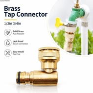 CLEIGHTEEN8H 1Pcs Brass Tap Connector, 1/2in 3/4in Swivel Elbow Hose Reel Swivel Elbow, Durable Bras