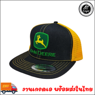 หมวกแก๊ปวินเทจ Vintage - JOHN DEERE ตาข่ายส้ม โลโก้เขียว (USA)