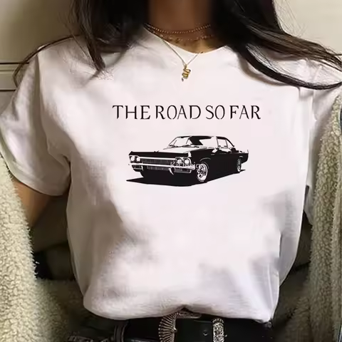 Supernatural tshirt women manga Tee girl 2000s clothing women clothes y2k top my body my choice
