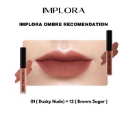 Paket Ombre Implora Urban Cream Matte + Lip Tint + Lip Crayon