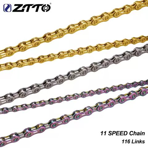 ZTTO 11 Speed Chain MTB Road Bike 11s 22s 33s Chain High Quality Durable Light Chain 116 Links Maste