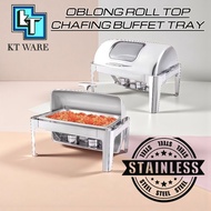KT WARE 723 SQ ROLL TOP CHAFING DISH/ Buffet set food pan food tray Warmer serving tray berkas lauk 