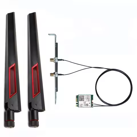 WiFi Adapter AX210 Bluetooth 5.3 Network Connection M.2 Interface 5374Mbps Desktop Kit 10DB Antenna 