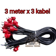 KABEL LISTRIK TEMBAGA 2X2M 2x3M 2x5M 3x3M KABEL 0.75MM COLOKAN STOP KONTAK MURAH BAGUS