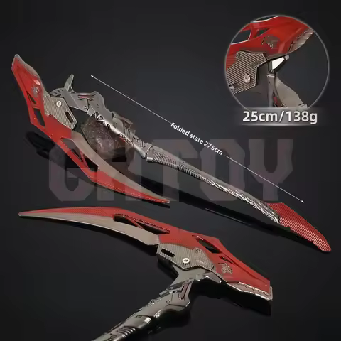 25cm/9.84in Arena Breakout: Infinite Game Peripherals Reaper's Sickle-foldable Weapons Model Metal O