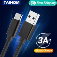 Fast Cable Charger 2M Micro Usb Cable Type C Fast Charging Android Data Nylon For  Huawei Samsung Ip