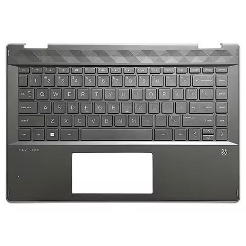 New For HP Pavilion X360 14-DH 14M-DH L53796-001 ( Silver Edge) Palmrest with Keyboard Non Backlit
