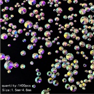 กระสอบ 1 ใบ ของเพชรประกายสีAB ขนาด 1,400 ชิ้น ที่มีก้นราบ ขนาด พลอยเทียม อยู่ระหว่าง 1.5 มม. ถึง 4.8