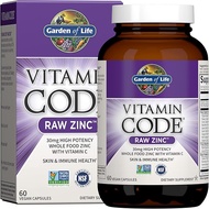 Zinc Garden of Life & Solgar, Vitamin Code, RAW Zinc