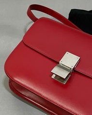 CELINE Medium Celine Classic Box 豆腐包 方包 （Hermes LV Dior 參考)